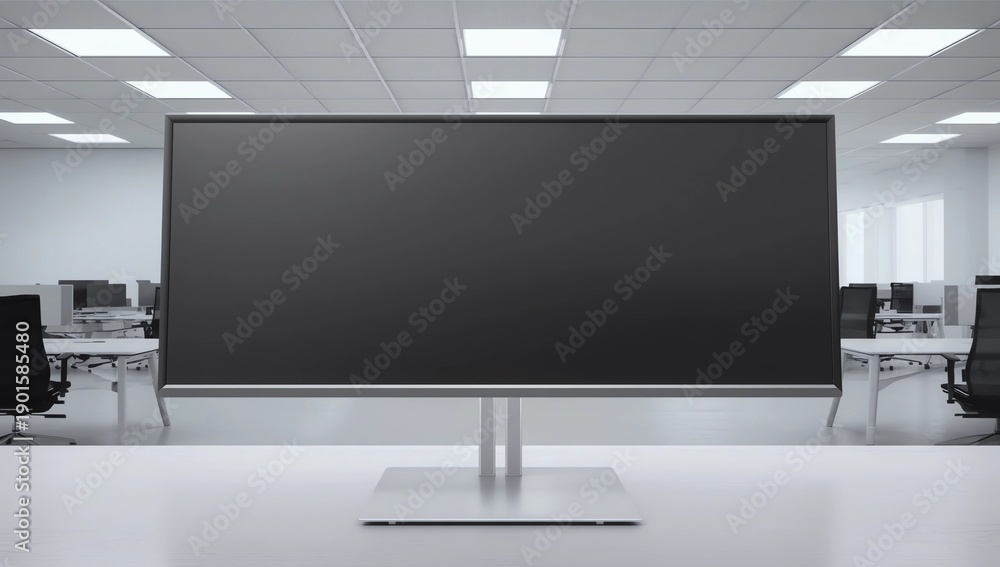 custom made wallpaper toronto digitalOffice LCD display mockup. 3d illustration 