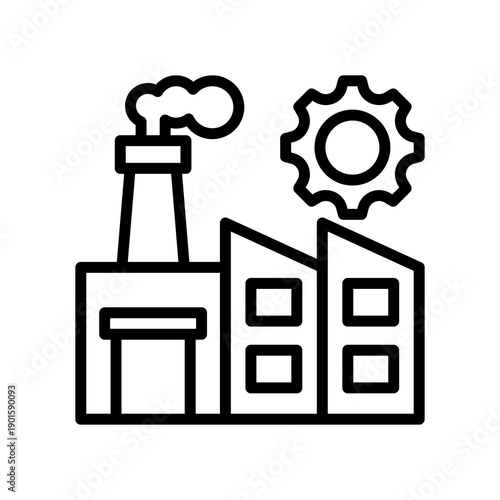 Manufacturer line icon