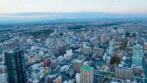 静岡県・浜松市　都市風景タイムラプス　