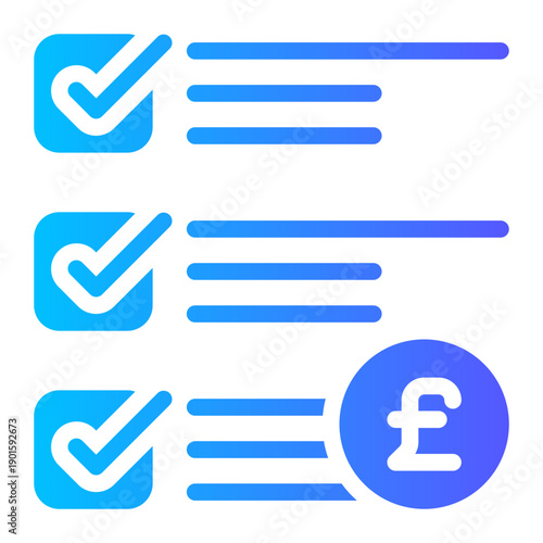 pound gradient icon