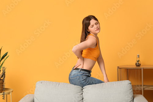 Young woman suffering from ...