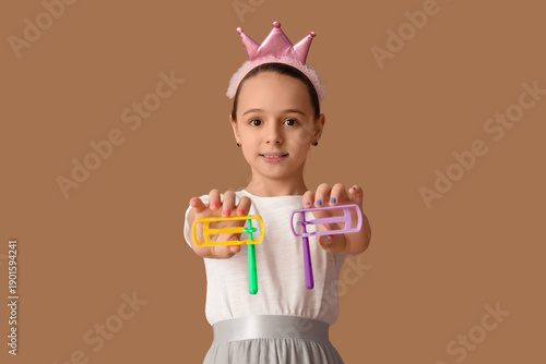 Cute little girl in princes...