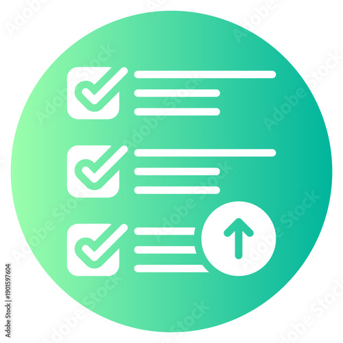 up arrow gradient icon