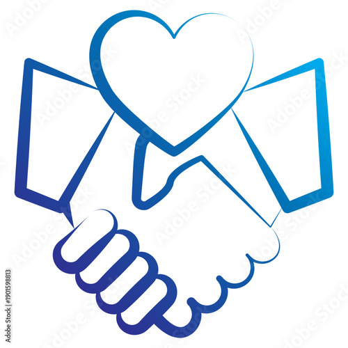 Forgive Gradient Hand Drawn Icon, Mini Illustration For Modern Concept, Print, Ui, Ux Kit, Web And App Development. Vector Related To Ramadan, Eid Al-Fitr, Eid Al-Adha And More