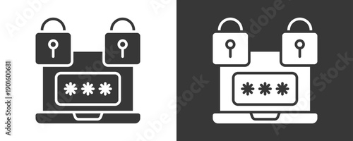 Authorization Icon Set Vector Collection Isolated In Black And White