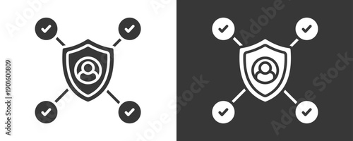 Verification Icon Set Vector Collection Isolated In Black And White