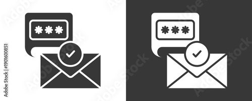 Otp Icon Set Vector Collection Isolated In Black And White