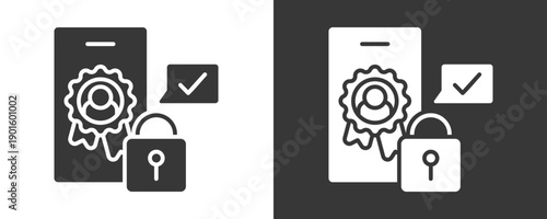Authenticity Icon Set Vector Collection Isolated In Black And White