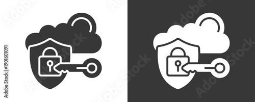 Single Sign On Icon Set Vector Collection Isolated In Black And White