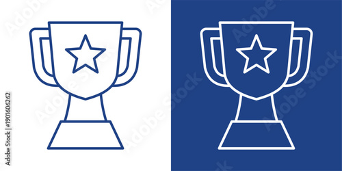 Reward Blue And White Icon Style Collection