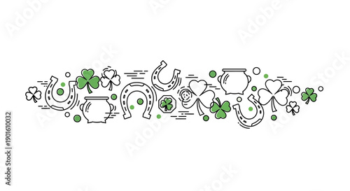 Molecular Structure Illustration with Green Accents.