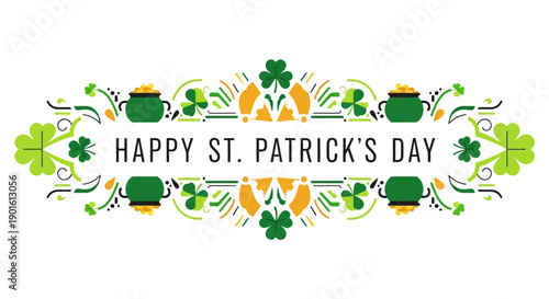 St Patricks Day Celebration Design Elements.