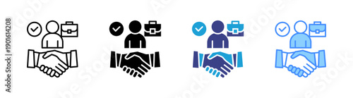 Succession Planning  icon set multiple style collection
