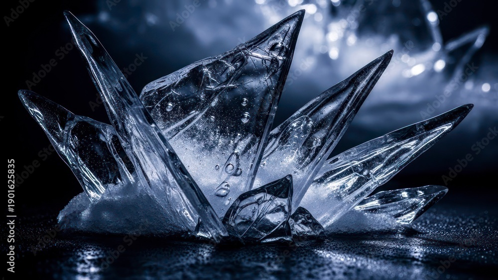 Obraz premium Crystal formation abstract art