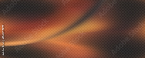 Red orange light leak film overlay effect on transparent checkered background for vintage photo design and creative digital compositing