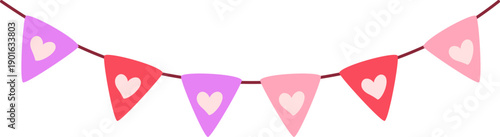 Valentine Heart Bunting Garland