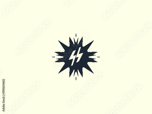 Sudden Impact Event Black Silhouette Icon