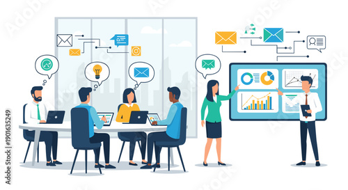 Team Collaboration and Business Presentation.