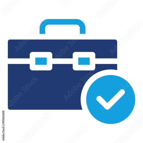 Work Blue Color Icon