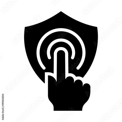 Access Control Icon - Solid Black