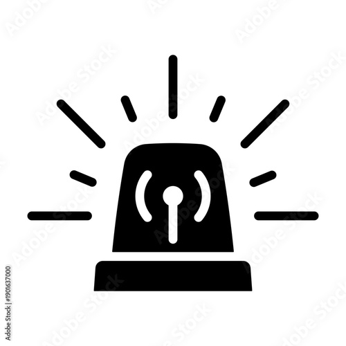 Emergency Icon - Solid Black