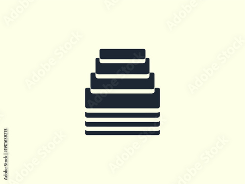 Accumulation Obsession Abstract Black Silhouette Icon