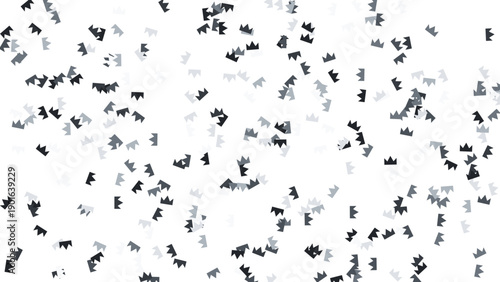 Minimalistic Herd of Bison Pattern on White Background