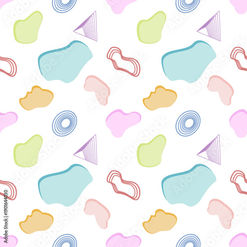 Modern Fluid Abstract Vector Background in Pastel Colors
