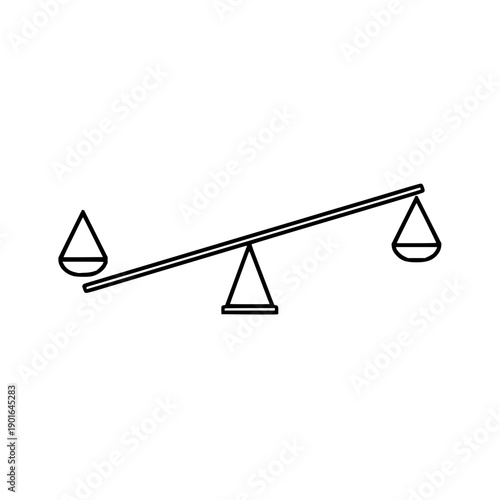 Scales Tipping Unevenly with Three Weights