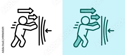 Resilience line color icon