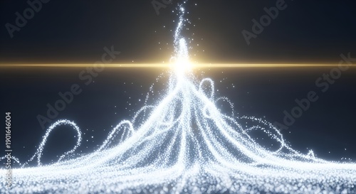 glowing particles abstract background, energy flow, digital art