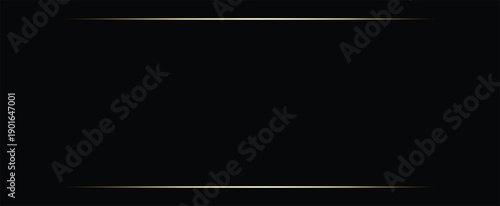 Elegant gold lines on a dark background for blank text areas.