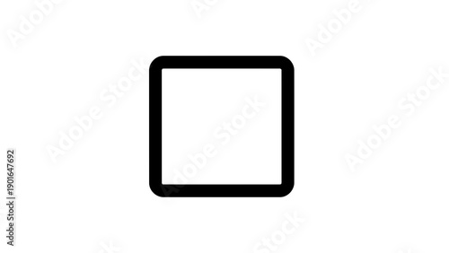 Simple black tablet icon on white background