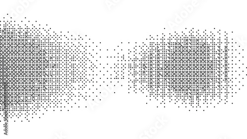 Abstract Dither Pixel Texture With Symmetrical Dot Pattern