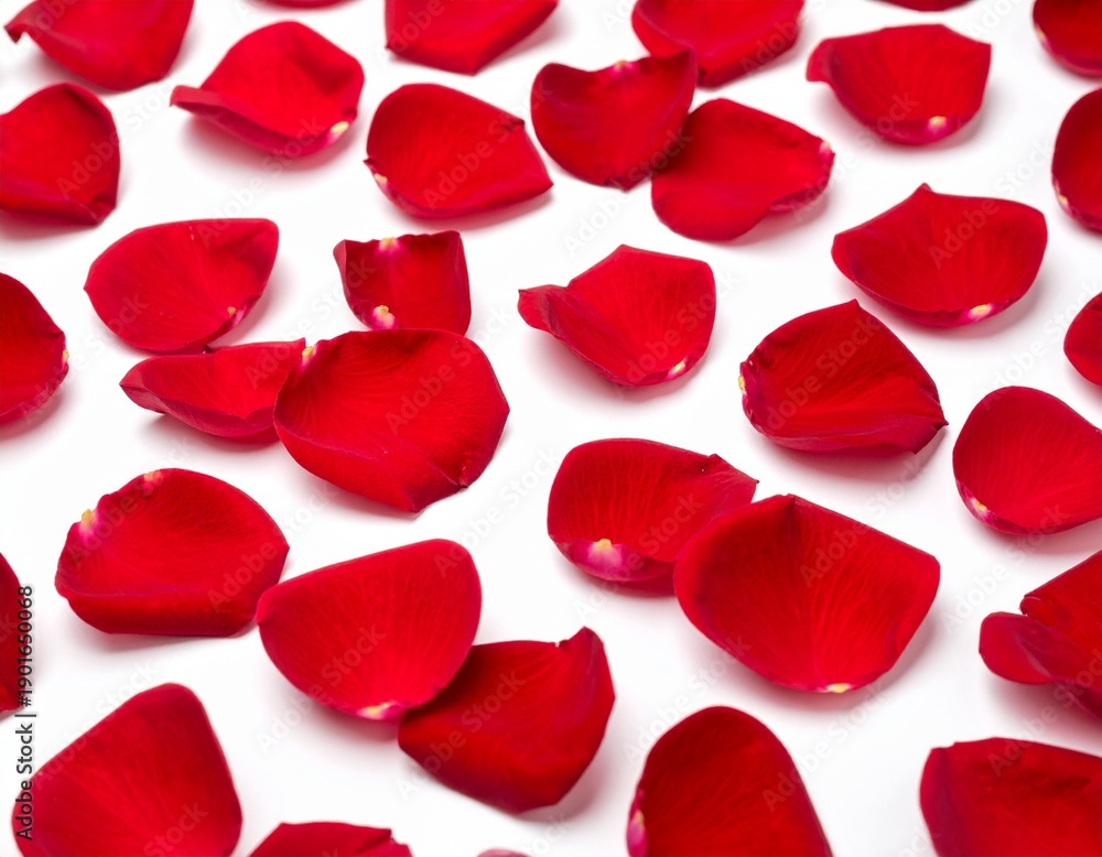 Fototapeta premium Elegant Red Floral Petals Decoration