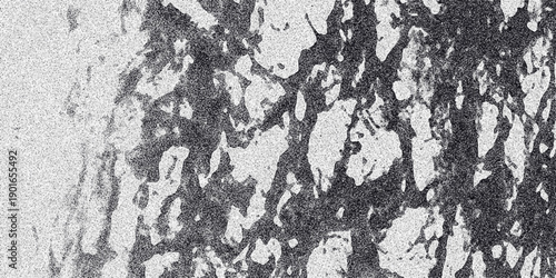 Abstract monochromatic textured background with organic irregular shapes and granular noise effect creating a distressed organic pattern for graphic design and digital art