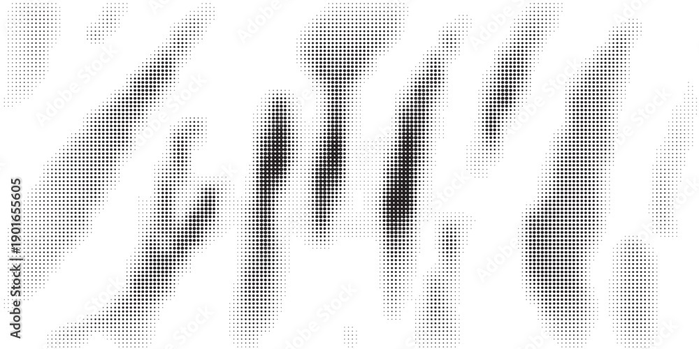Fototapeta premium Dotted halftone gradient texture. Vanishing polka dot background. Repeating dots gradation pattern background. Black fading comic pop art overlay backdrop. Raster effect wallpaper. 