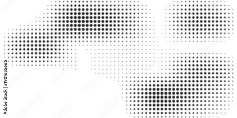 Fototapeta premium Dotted halftone gradient texture. Vanishing polka dot background. Repeating dots gradation pattern background. Black fading comic pop art overlay backdrop. Raster effect wallpaper. Vector 