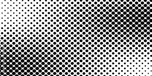 Halftone dotted gradient. Screen tone bg. Black pixel speckle wave background. Retro noise effect comic pattern. Retro grain dust overlay. Dot grid print banner. Grungy faded dirt dust vintage design