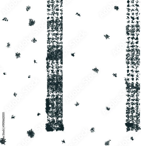 The texture is in the form of two noisy stripes and torn dirty spots.