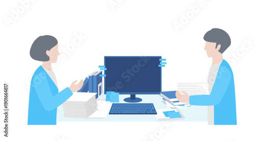 people busy with many tasks