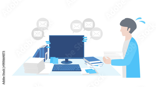 people busy with many tasks