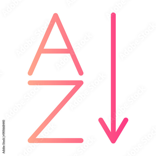 sort gradient icon
