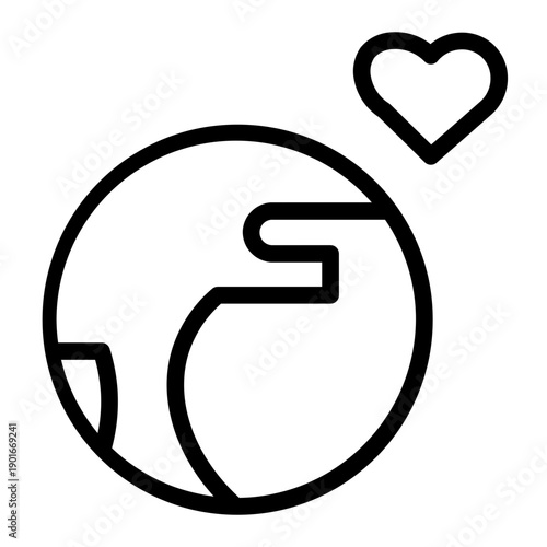 globalisation line icon