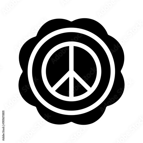 peace glyph icon