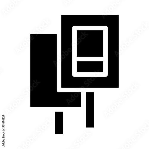 protest glyph icon