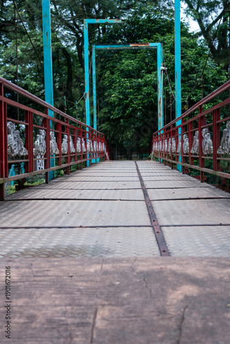Symmetrical Pedestrian Bridge in Green Park