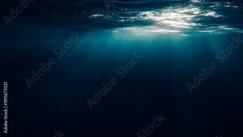 Minimalist Cinematic Underwater Sun Rays