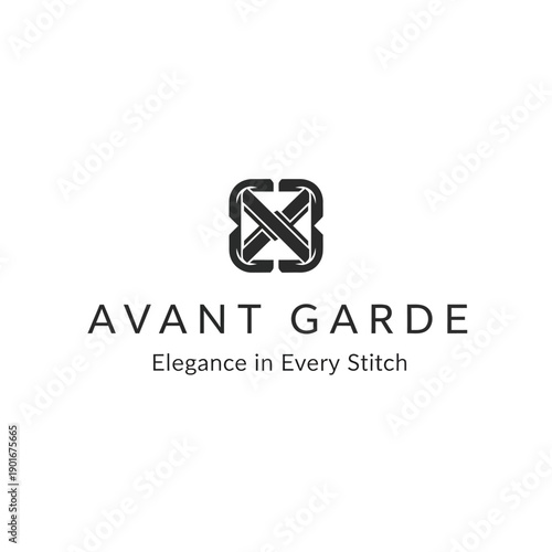 Avant Garde Fashion Logo Design Element.