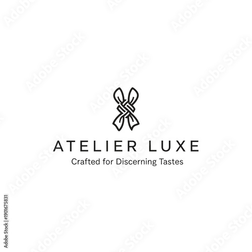 Atelier Luxe Logo Design Element Butterfly.